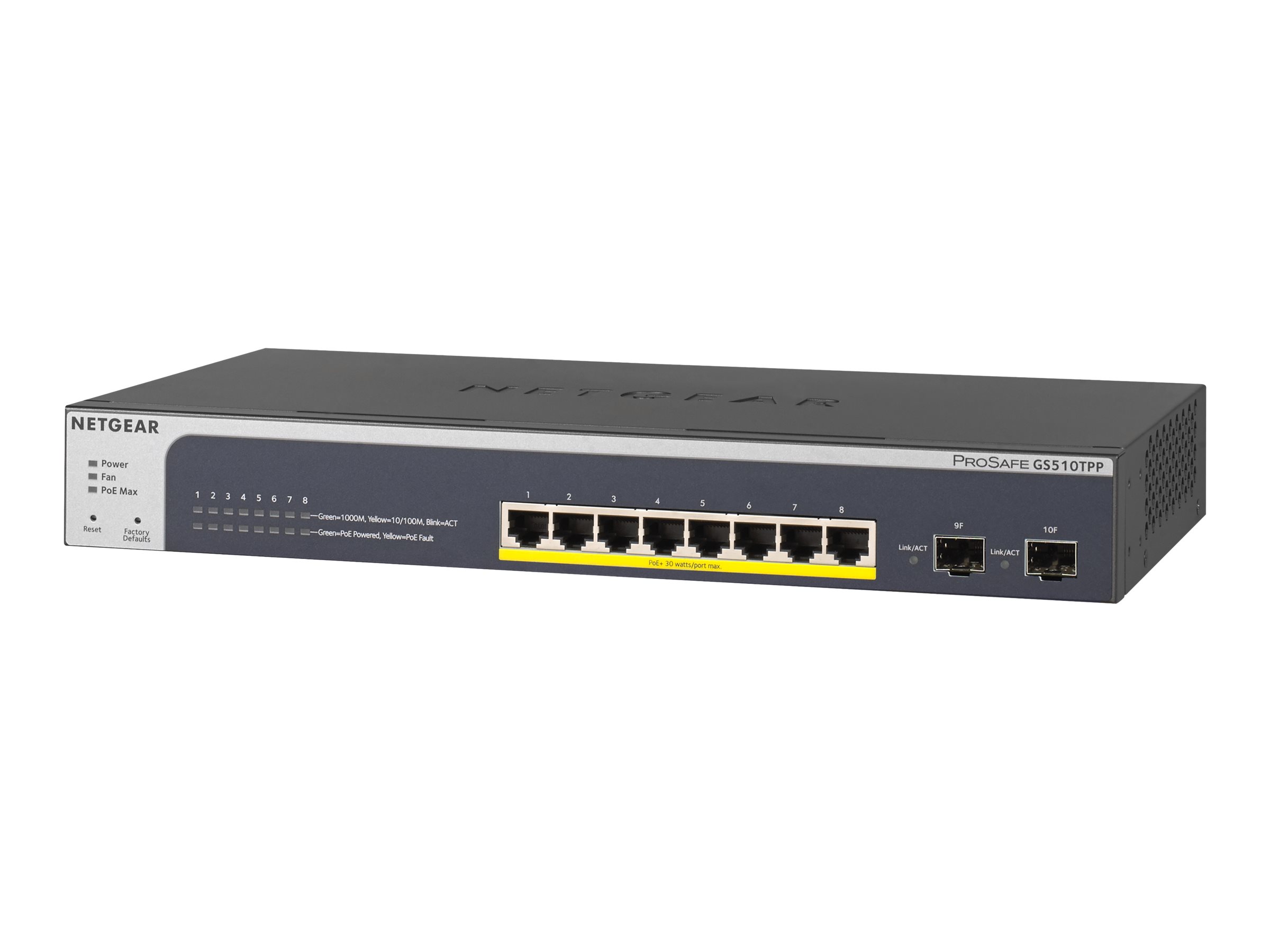 NETGEAR 8-PORT POE+ GB WEBMGD SWITCH