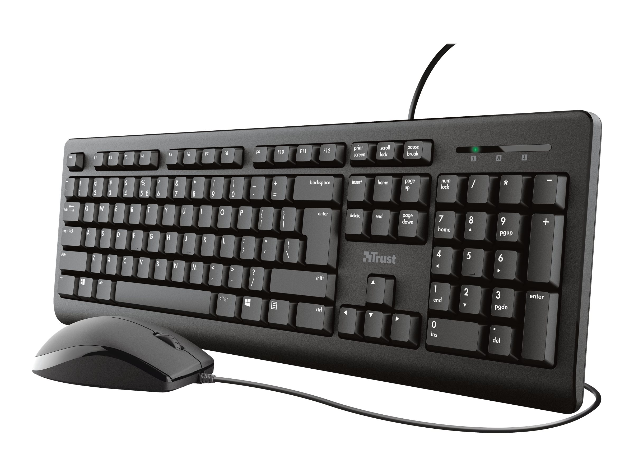 TRUST PRIMO TASTATUR AND MAUS SET DE