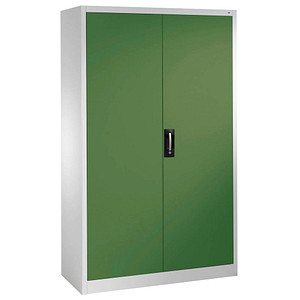 CP Stahlschrank 8930-00 S10391 lichtgrau, rededagrün 120,0 x 40,0 x 195,0 cm, aufgebaut
