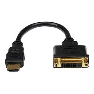 StarTech.com HDMI A/DVI-D Adapter 0,2 m schwarz