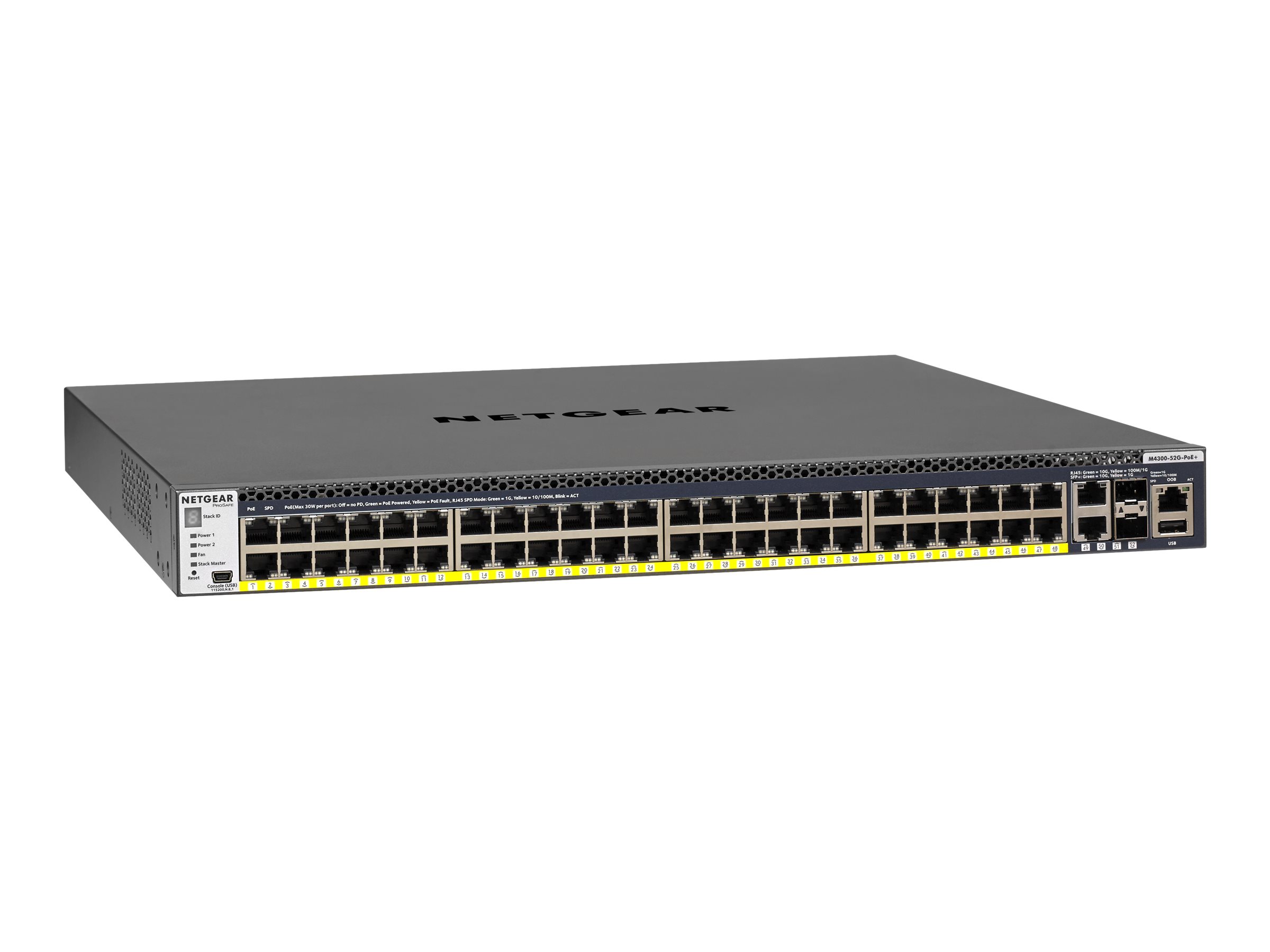 NETGEAR M4300 52-PORT GB POE+ SWITCH