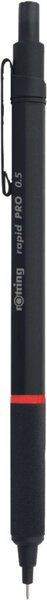 Rotring rapid PRO Feinminenstift matt schwarz,0,5 mm,Griffzone gefräst