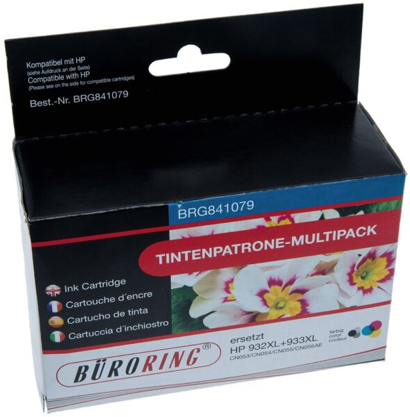 Multipack 4 Farben für HP Officejet 6100 eDrucker,