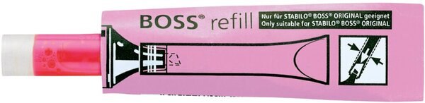 Nachfüllpatrone für Textmarker Stabilo Boss rosa