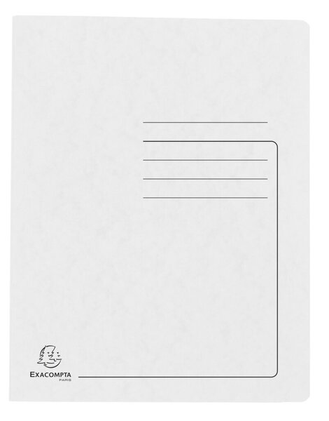 Schnellhefter Colorspan 355g, A4, weiß mit Beschriftungsfeld, für 350 Blatt