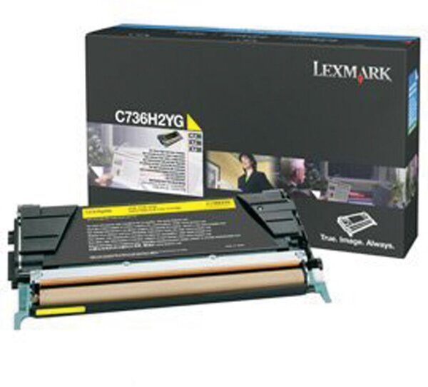 Toner gelb für C736dn, 736dtn, 736N, X736de, 738de, 738dte