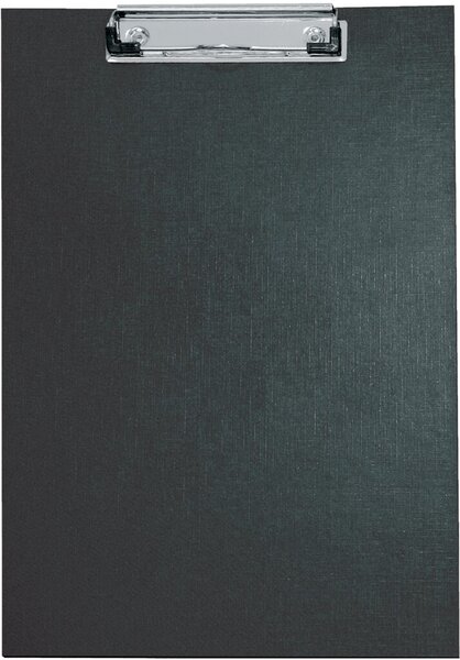 Schreibplatte A4 schwarz Spezialklammer mit Hängeöse