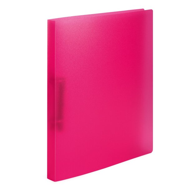 Ringbuch A4 PP transluzent pink 