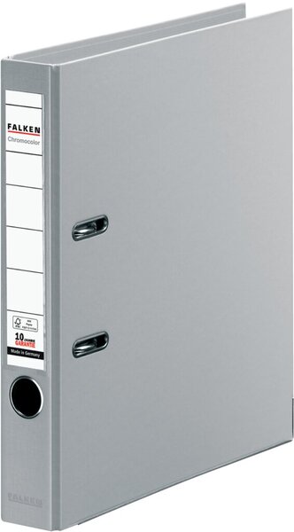 Ordner PP A4 50mm grau Chromocolor mit Einsteckschild