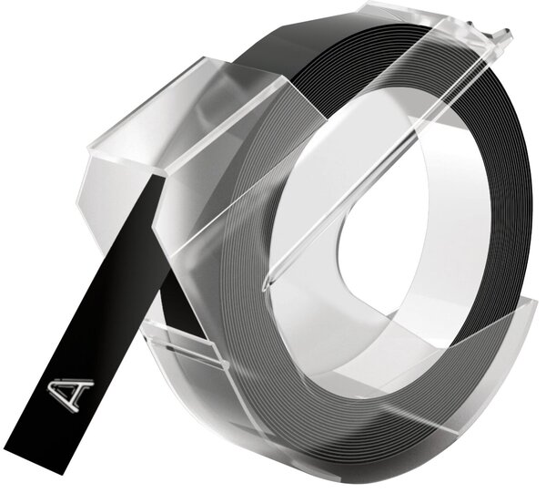 Prägeband 9mm/3m schwarz glänzend DYMO