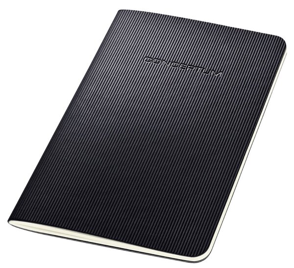 sigel Notizheft Conceptum, DIN A6, liniert, schwarz