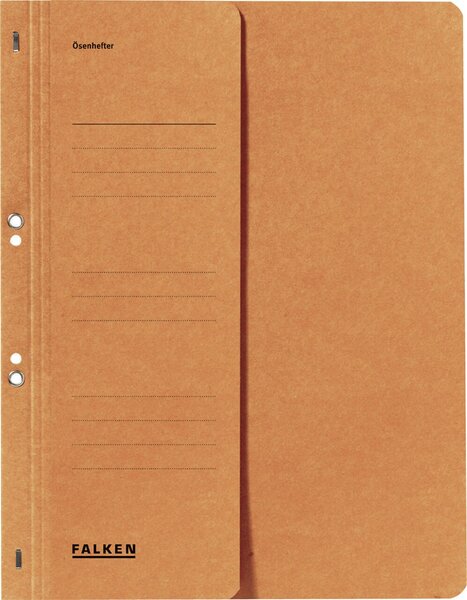 Ösenhefter, orange, DIN A4, 250g/qm Manila-RC-Karton, 1/2 Vorderdeckel,