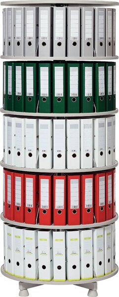 Ordner-Drehsäule 5 Etagen bis zu 120 Ordner,Ø 800mm,einzeln drehbare