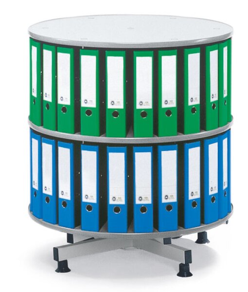 Ordner-Drehsäule 2 Etagen bis zu 72 Ordner, 1000mm Durchmesser