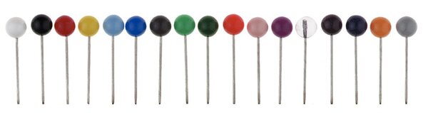 Markierungs-/Rundkopf-/Landkartennadel Kopfd.5mmx16mm gelb