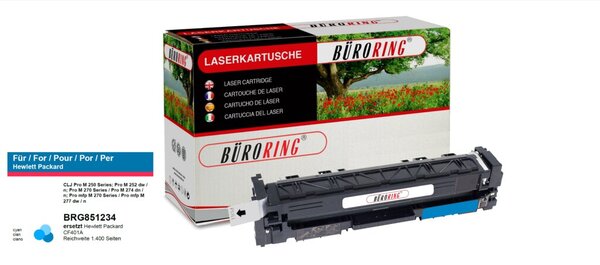 Toner Cartridge cyan, # CF401A für Color LaserJet Pro M252/-270/