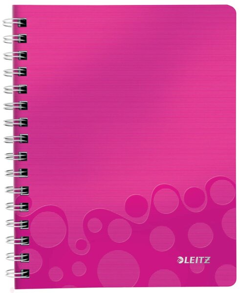 Collegeblock WOW A5 PP-Einband liniert, pink metallic