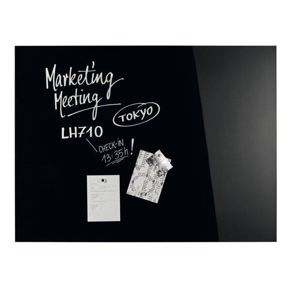 Design-Glasboards, magnetisch 1200x900 mm, tief-schwarz