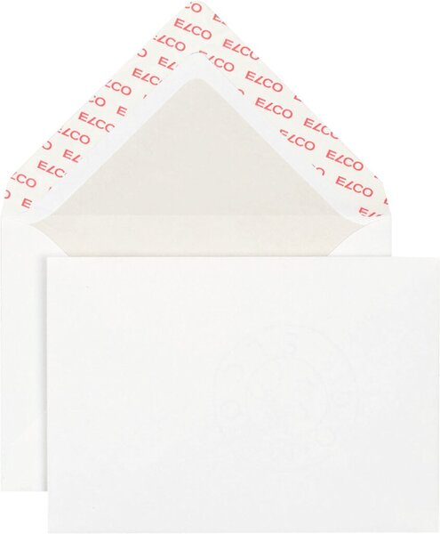 Briefumschlag weiss, C6, 100 g, FSC-Papier, Haftklebung, ohne