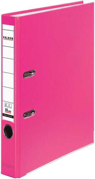Ordner PP-Color A4 50mm pink mit Eisteckschild