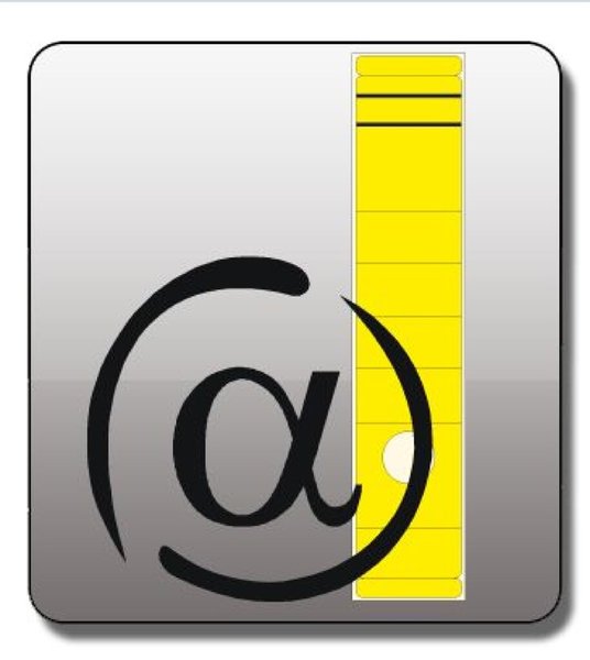 Rückenschild lang/breit selbstklebend, Farbe gelb