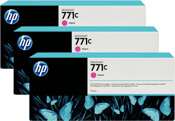 Tintenpatrone 771C magenta 3er-Pack, Standardkapazität 3x775ml