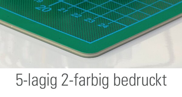 Ecobra Schneidematte A4 Twin-Cutting-Mat grün/schwarz