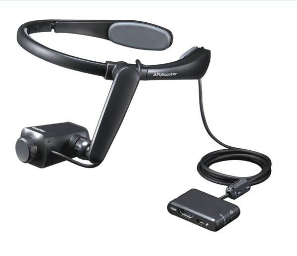 AiRScouter WD-350B, HD-Display mit 720p Auflösung, HDMI Schnitt-