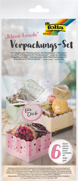 Verpackungs-Set "Kleine Freude", bestehend aus PP-Beuteln, Schachtel-