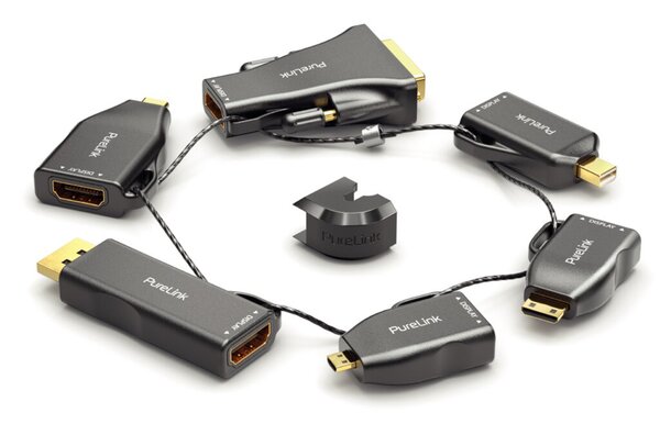 Adapterring, miniDP/DP/USB-C/Mini HDMI/Micro HDMI/DVI - HDMI-A