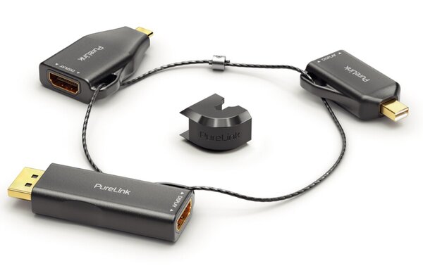 Adapterring, miniDP/DP/USB-C - HDMI-A Auflösung 4K UltraHD 60Hz, Ring