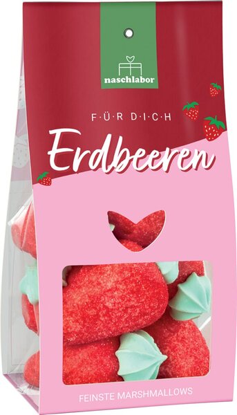 Naschlabor Marshmallow "Für Dich Erdbeeren" 100g