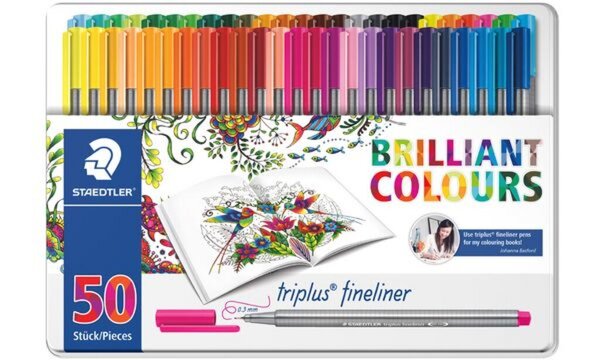 STAEDTLER Fineliner triplus, Johann a Basford Edition, 50er (5655450)