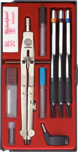 Schnellverstellzirkel-Set 10-tlg. Arbeitsbereich 370 mm # 429910