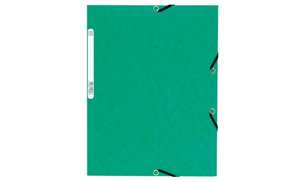 Exacompta Gummibandmappe Sammelmappe A4+ grün Manila 335g/qm