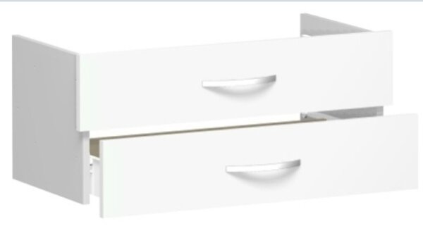 Schubkasteneinsatz 1 OH weiß für Korpusbreite 80 cm, Flex