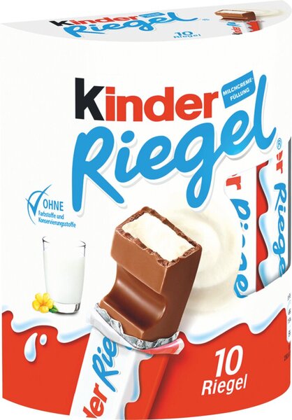 Ferrero kinder Riegel 10er Pack 10 Riegel aus Vollmilch-Schokolade