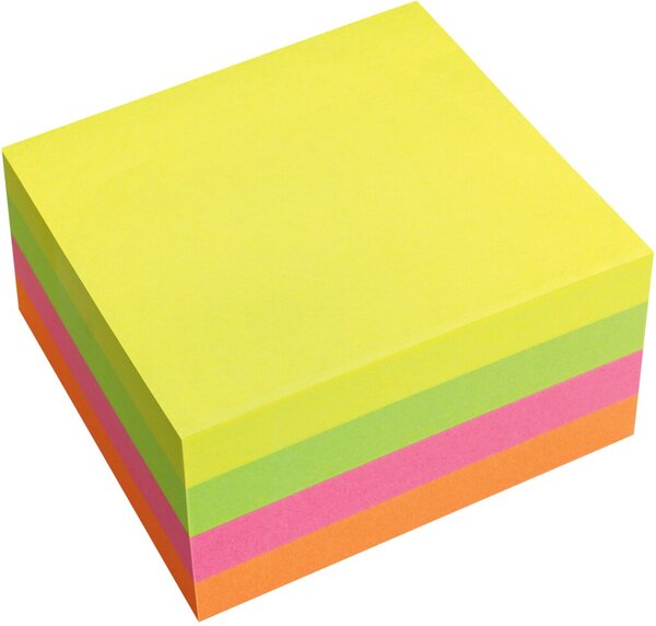 Haftnotiz Würfel, 75 x 75mm, 320 Blatt, Brillantpink,