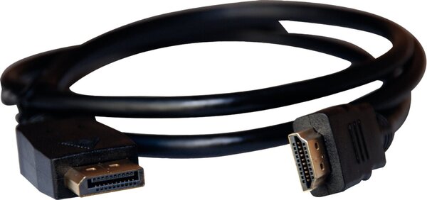 DisplayPort auf HDMI Kabel 1,0m, schwarz