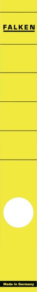 Rückenschilder lang/schmal gelb 36x290mm 10 Stück