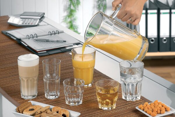 6er Set Wasserglas GRANITY 0,2 Liter, Stapelbar