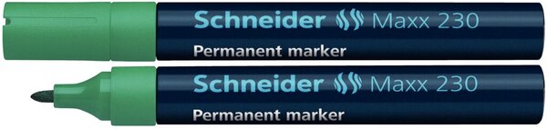 Schneider Permanentmarker 230 Rundspitze 1-3mm, grün