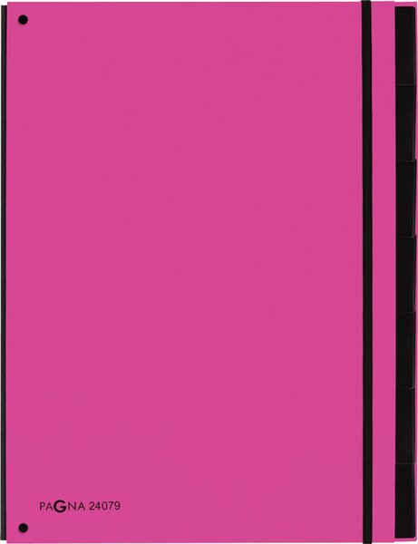 Pultordner 7 Fächer, dunkelrosa 