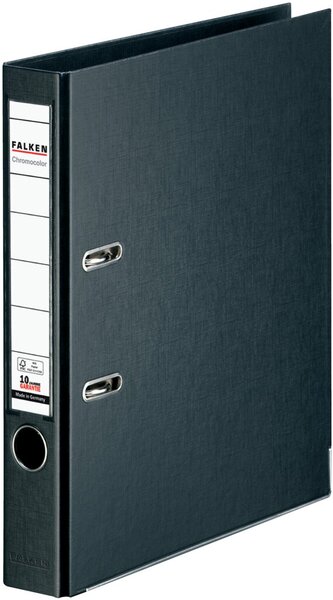 Ordner PP A4 50mm schwarz Chromocolor mit Einsteckschild