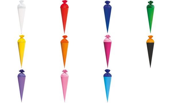 ROTH Bastelschultüte mit Verschluss , 700 mm, orange (57500900)