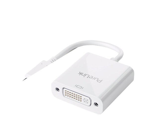 Adapter USB-C auf DVI, weiß 0,10 m, iSerie, WUXGA/1920 x 1200,