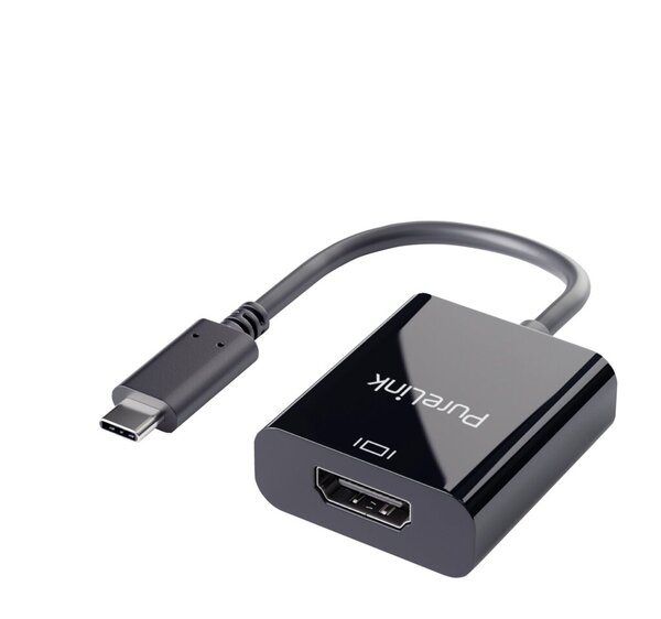 Adapter USB-C auf HDMI, schwarz, 0,10 m, iSerie, 4K60Hz,