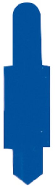 Stecksignale 15 x 55, PVC, d-blau zum Einstecken in Schlitzstanzungen