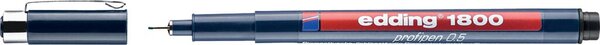 Edding Profipen 1800 0.5 schwarz Strichbreite: 0,50mm