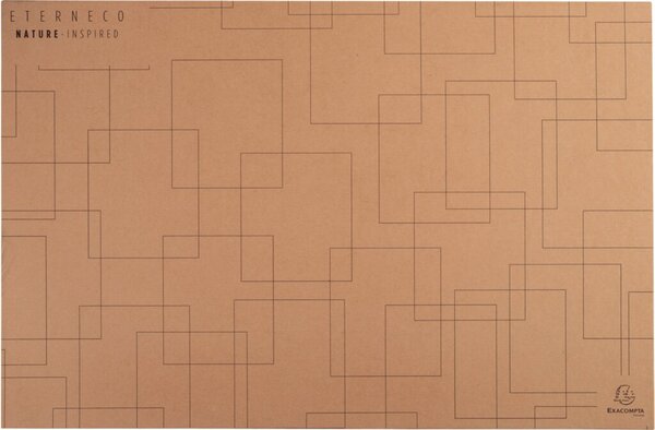 Schreibunterlage Eterneco, braun geometrische Motive, "Wide"-Format,